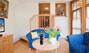 Ferienwohnung in Füssen - Wohnzimmer Alpenrose