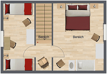 Ferienhaus Grundrissplan 2