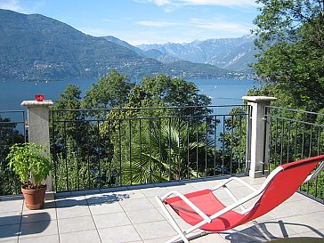 Ferienhaus in Caviano - Blick von Terrasse