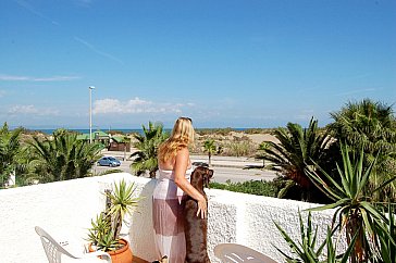 Ferienhaus in Riomar, Riumar - Ferienhaus mit Hund direkt am Strand