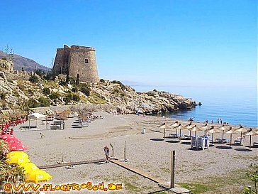 Ferienhaus in Almuñécar - Der Strand ist zu Fuss erreichbar