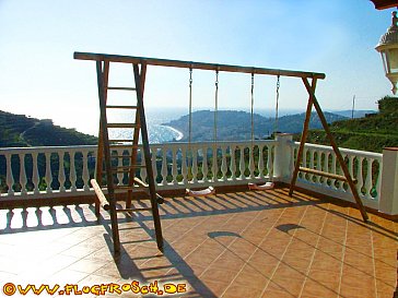 Ferienhaus in Almuñécar - Schaukel mit Meerblick