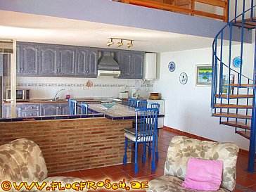 Ferienhaus in Almuñécar - Küche mit Essplatz