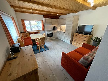 Ferienwohnung in Lenzerheide - Wohnzimmer Küche