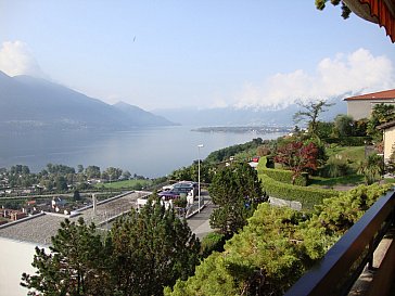 Ferienwohnung in Tenero - Wunderbarer Blick auf den Lago Maggiore