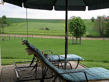 Ferienhaus in Hebertsfelden - Haus Terrasse