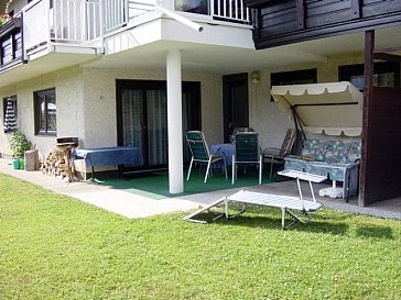 Ferienwohnung in Keutschach am See - überdachte Terrasse