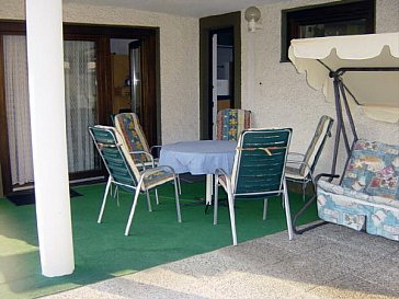 Ferienwohnung in Keutschach am See - überdachte Terrasse