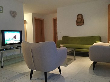 Ferienwohnung in Saas-Almagell - Wohnzimmer