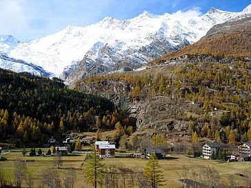 Ferienwohnung in Saas-Grund - Bergpanorama