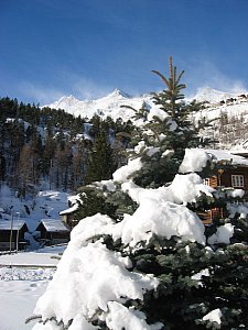 Ferienwohnung in Saas-Grund - Winteridylle