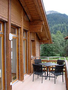 Ferienwohnung in Klosters - Balkon Süd