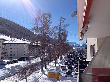Ferienwohnung in Davos - Blick Richtung Bolgen Plaza