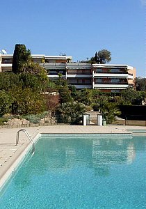 Ferienwohnung in Antibes Juan les Pins - Kleine ruhige Residence, Privatgarten, Meeresblick