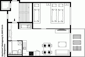 Ferienwohnung Grundrissplan 1