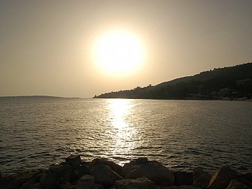 Ferienhaus in Golfe Juan - Sonnenuntergang am Mittelmeer