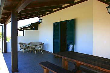 Ferienwohnung in Capo Vaticano - Grosse Veranda