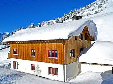 Ferienwohnung in Schröcken - Haus Rothorn in Richtung Heita