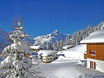 Ferienwohnung in Schröcken - Haus mit Rothorn