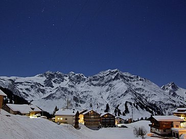 Ferienwohnung in Schröcken - Nesslegg bei Nacht