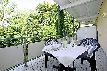 Ferienwohnung in Göhren - Einer der traumhaften Balkone der Strandresidenz