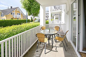 Ferienwohnung in Göhren - Der Grosse Sonnenbalkon der Ferienwohnung