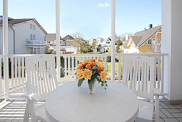 Ferienwohnung in Göhren - Ferienwohnung Typ A Balkonsicht