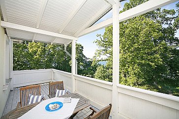 Ferienwohnung in Göhren - Balkon der FeWO Typ C - Villa Strandmuschel