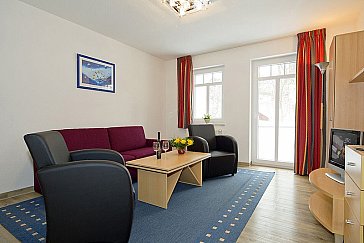Ferienwohnung in Göhren - Wohnzimmer der Ferienwohnungen am Nordstrand