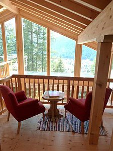 Ferienhaus in Davos - Blick von der Mansarde