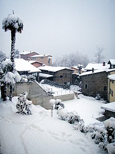 Ferienwohnung in Agno - Winterstimmung