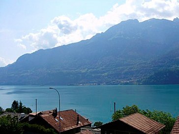 Ferienwohnung in Niederried - Aussicht aus der Wohnung und Balkon