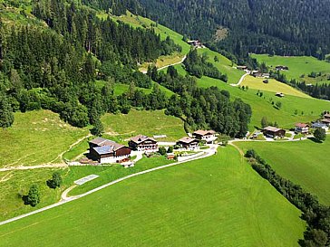 Ferienhaus in Uttendorf - Luftaufnahme Fuchsmoos