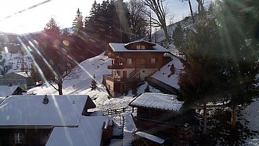 Ferienwohnung in Grindelwald - Chalet Bossrain Aussicht Wetterhorn