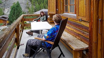 Ferienhaus in Zinal - Terrasse