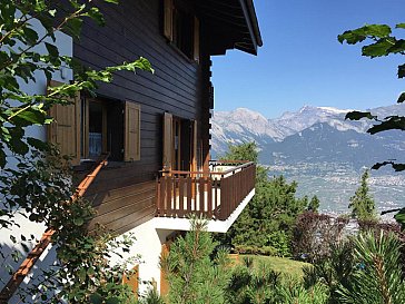 Ferienwohnung in Veysonnaz - Von hinten