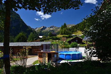 Ferienwohnung in Cimalmotto - Blick zu den italienischen Bergen