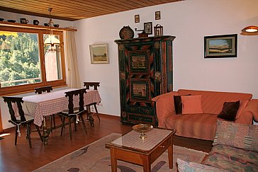 Ferienwohnung in Klosters - Wohnzimmer