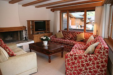 Ferienwohnung in Klosters - Wohnzimmer