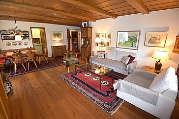 Ferienwohnung in Klosters - Wohnzimmer