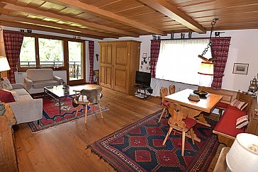 Ferienwohnung in Klosters - Wohnzimmer