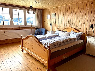 Ferienwohnung in Schachen-Reute - Schlafzimmer mit Doppelbett