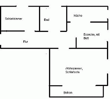 Ferienwohnung Grundrissplan 1