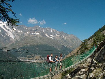 Ferienwohnung in Saas-Almagell - Erlebnisweg mit Hängebrücke, Furggstalden