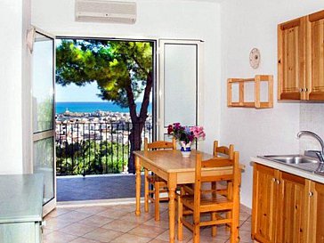 Ferienwohnung in Vieste - Küche und Balkon