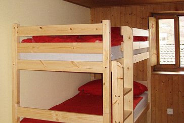 Ferienhaus in Dangio-Torre - Schlafzimmer mit Etagenbett