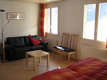 Ferienhaus in Grindelwald - Bettsofa im grossen Schlafzimmer