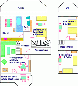 Ferienwohnung Grundrissplan 1