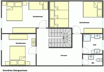 Ferienhaus Grundrissplan 2