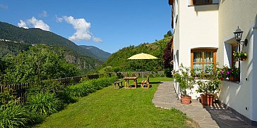 Ferienwohnung in Völs am Schlern - Garten